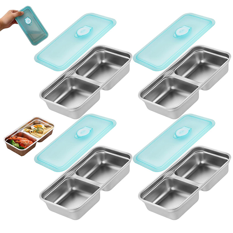Bento Box - Portátil de aço inoxidável caixa de