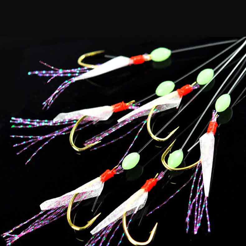 Furoshiki - 6 Anzóis Sabiki para Pesca em