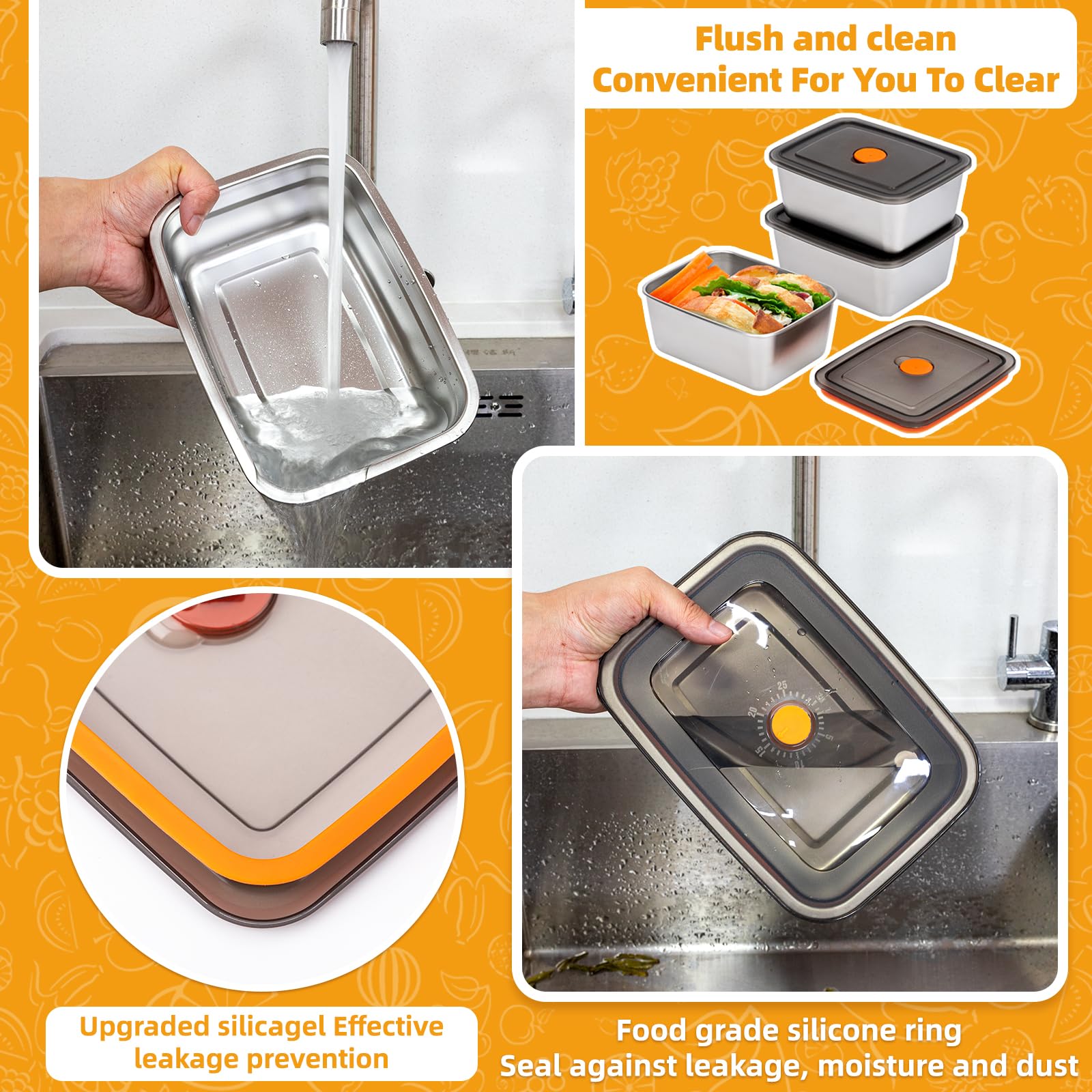 Lancheira de acampamento de aç - Bento Box avaliação e preço