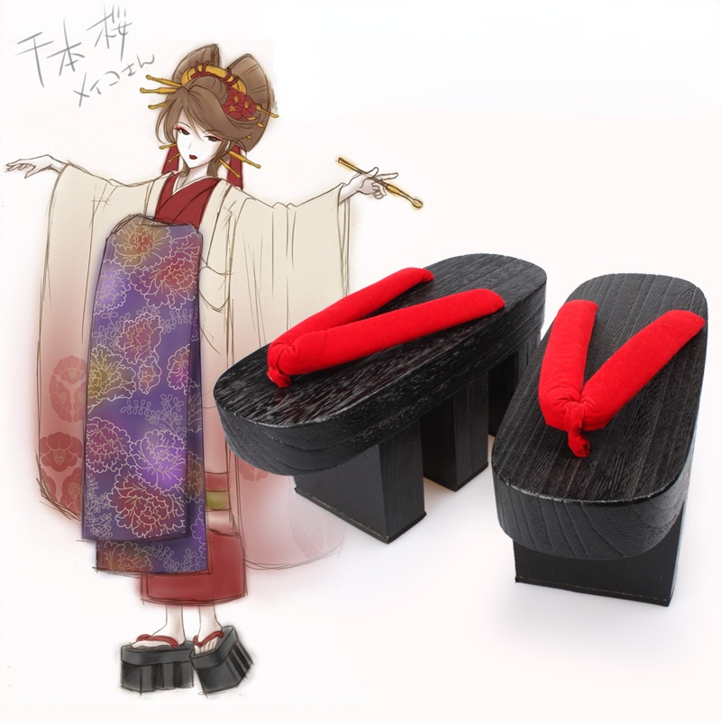Mulheres Sapatos de madeira ja - Geta Wooden Sandal avaliação e preço