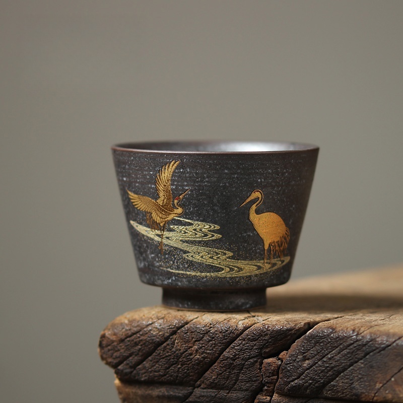 100ml guindaste japonês xícara - Japanese Pottery avaliação e preço