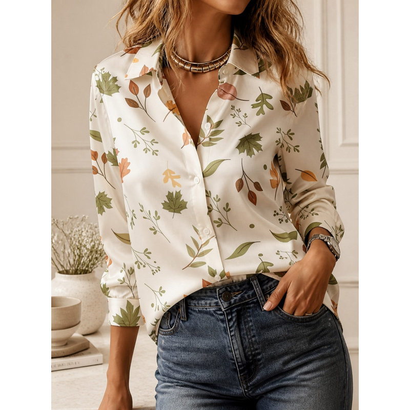 Camisa de Manga Longa com Gola - Matcha avaliação e preço