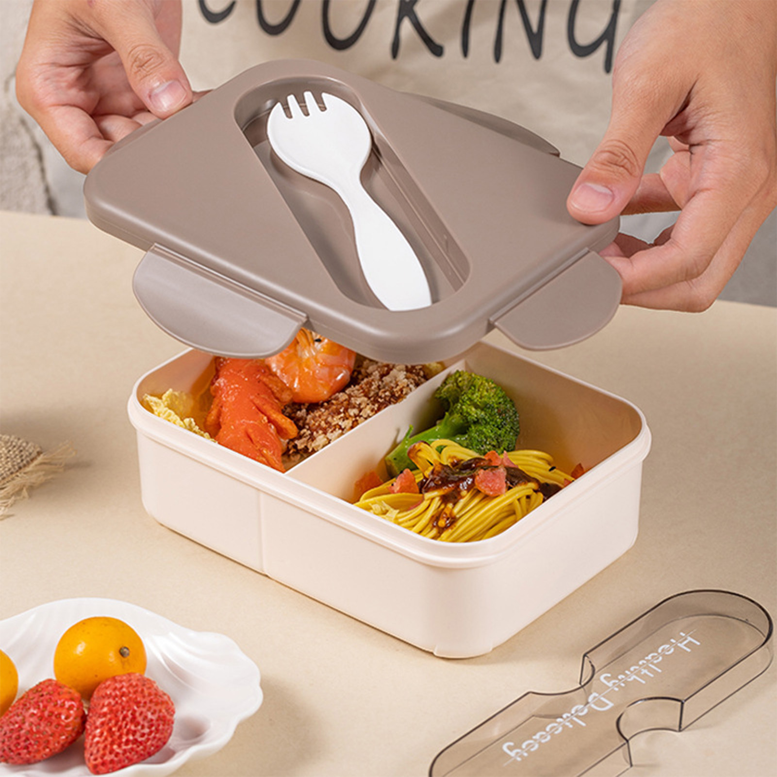 Lancheira de estudante com gar - Bento Box avaliação e preço