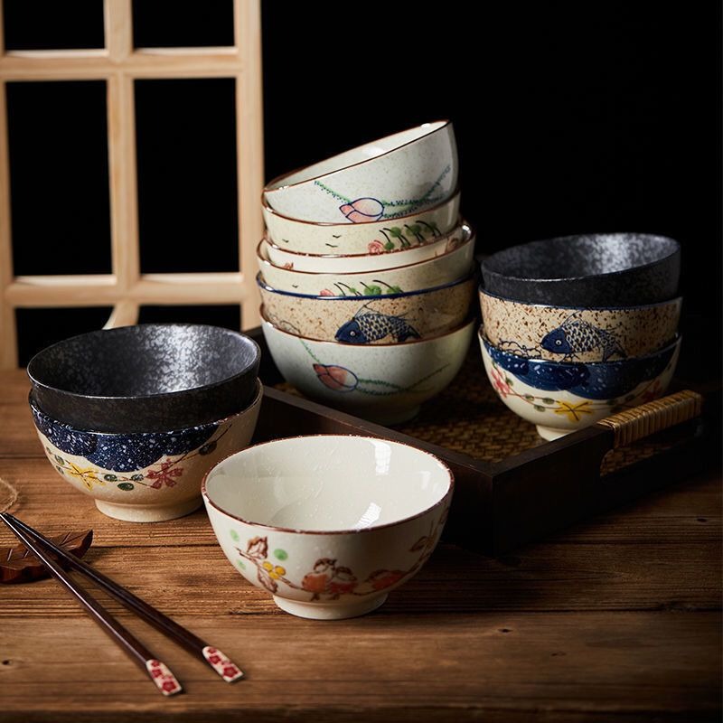 Tigela de arroz de cerâmica es - Japanese Pottery avaliação e preço