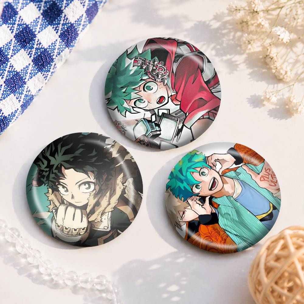 Novos Broches Redondos de Anim - Furoshiki avaliação e preço